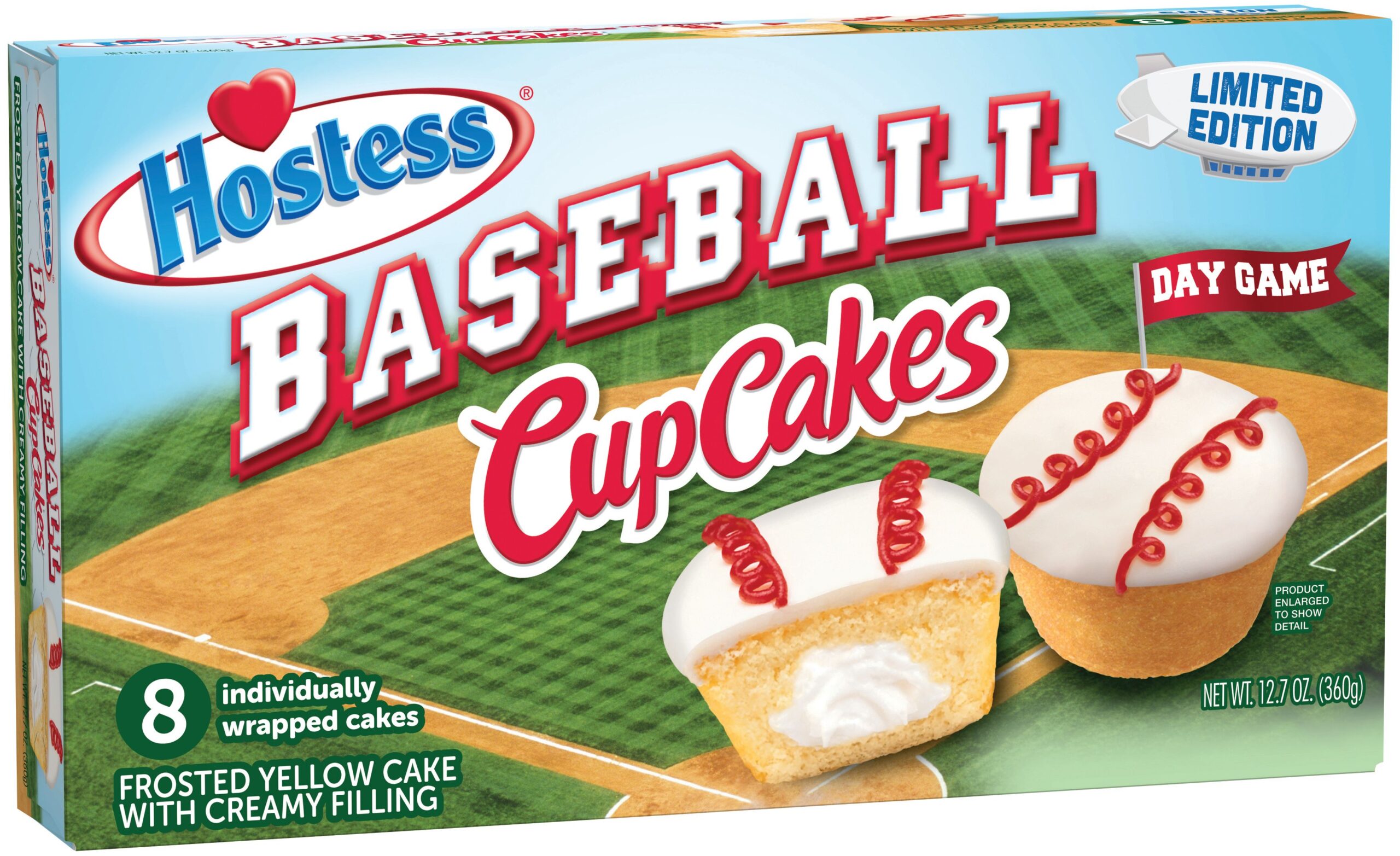Hostess Baseball Cupcakes Yellow 8 CT CrowdedLine Delivery