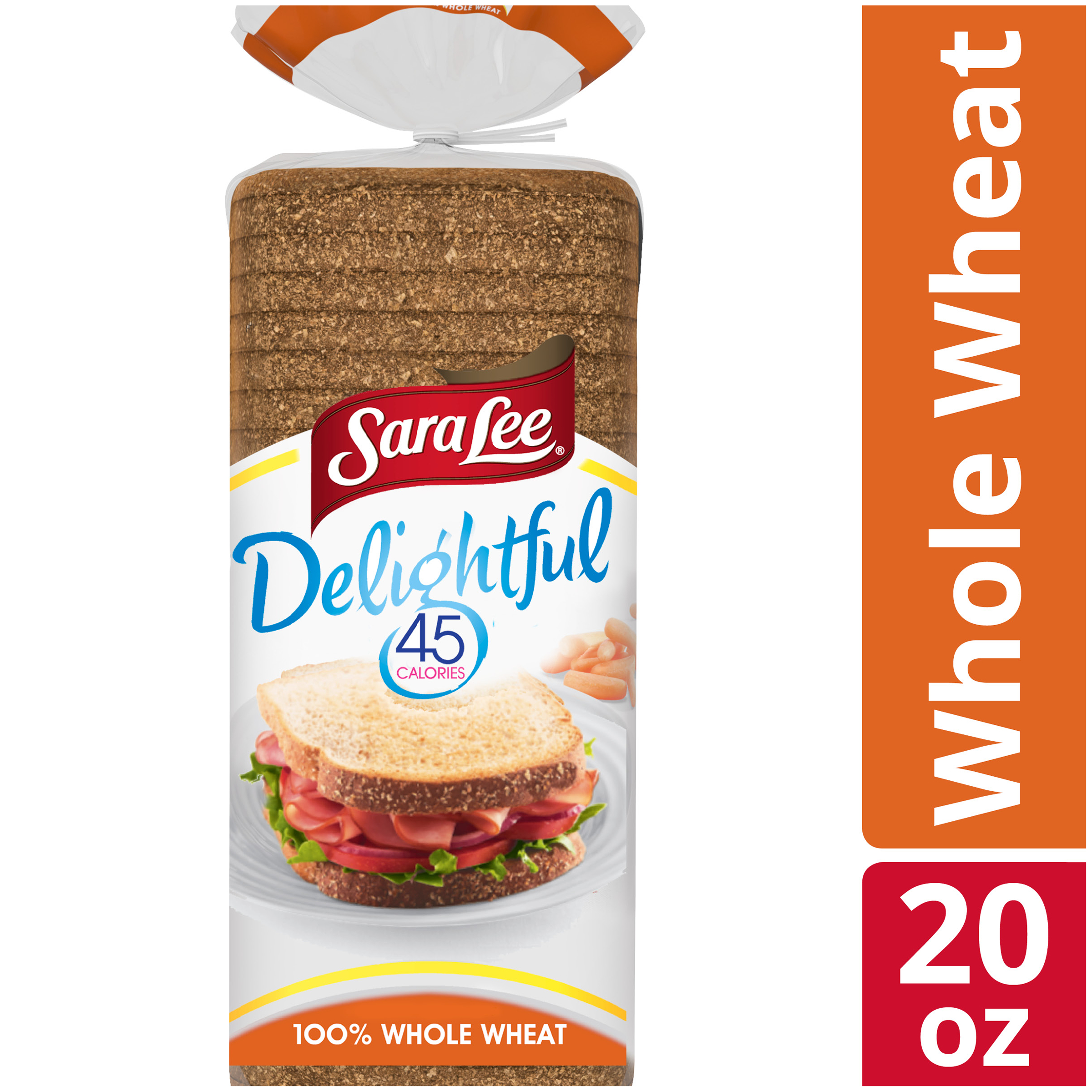 Sara Lee Delightful Honey Whole Wheat Bread, 45 Calories per Slice, 1 Pound  4 Ounce Loaf – CrowdedLine Delivery