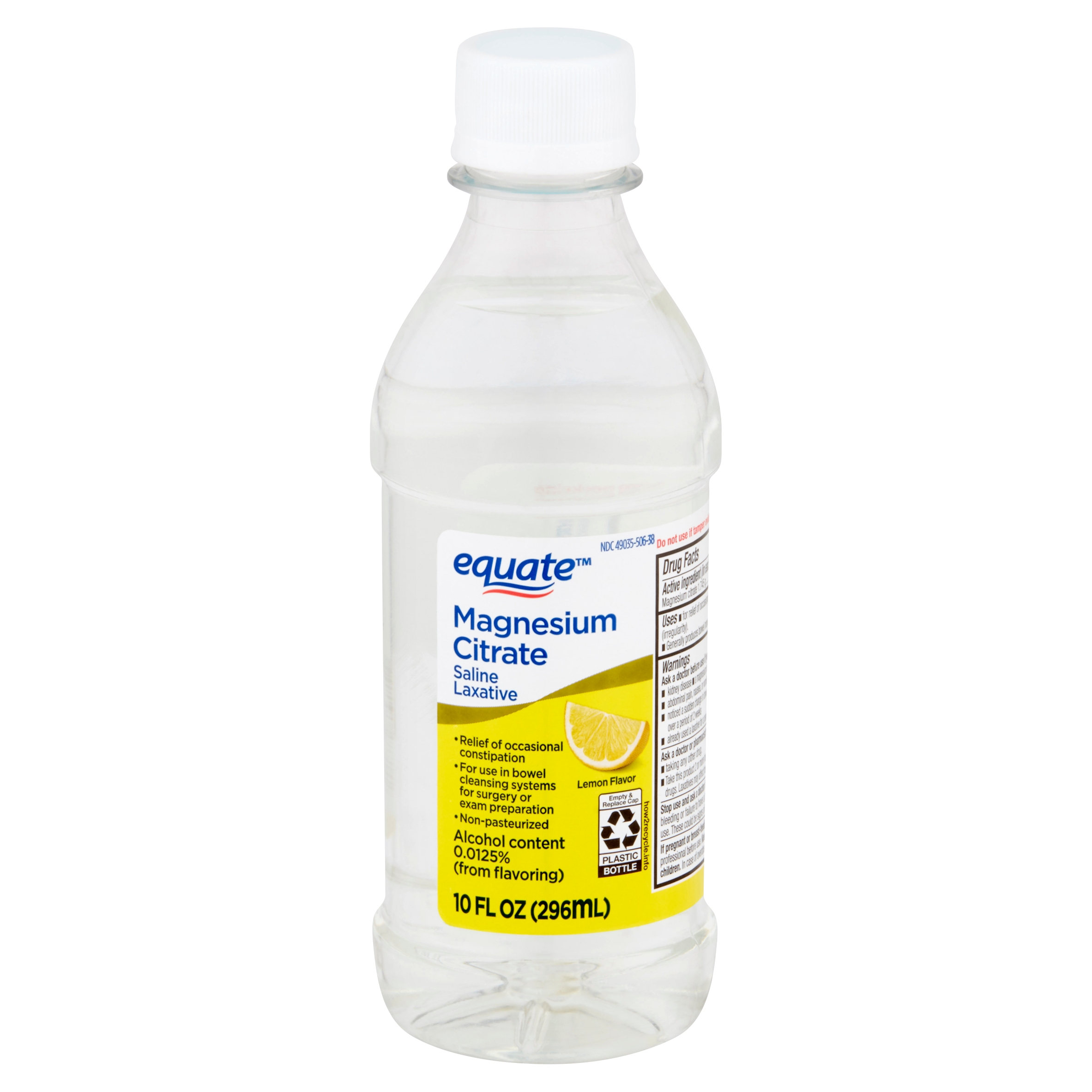 Equate Lemon Flavor Magnesium Saline Laxative, 10 fl oz –
